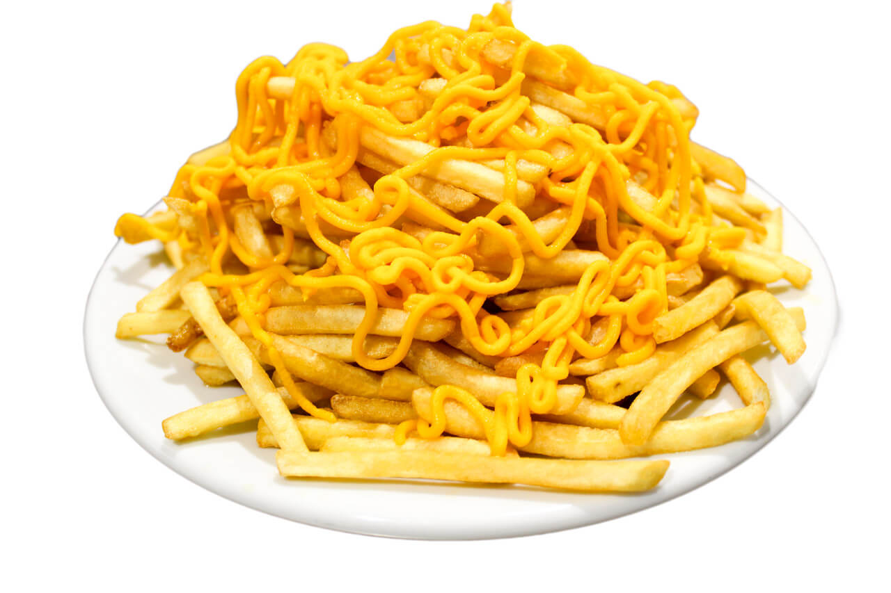 Batata com Cheddar - Porção